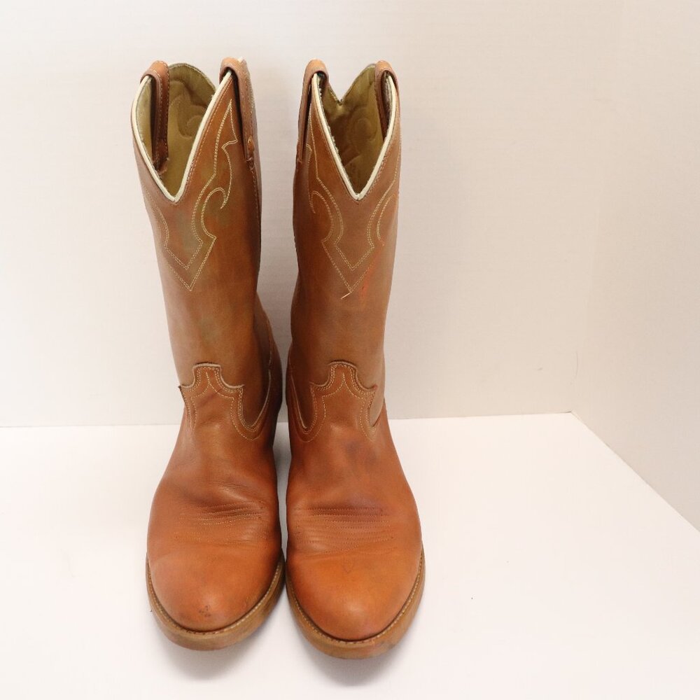 Dingo Men's Cowboy Boots Light Brown Leather Size 12B